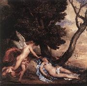 DYCK, Sir Anthony Van Cupid and Psyche df oil on canvas
